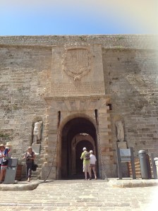 the fortress gates at Dalt Vila